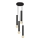 Suspension filaire TUBA 4xE27/15W/230V noir