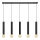 Suspension filaire TUBA 5xE27/15W/230V noir