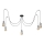 Suspension filaire TUBE 5xE27/15W/230V araignée noir/chrome brillant