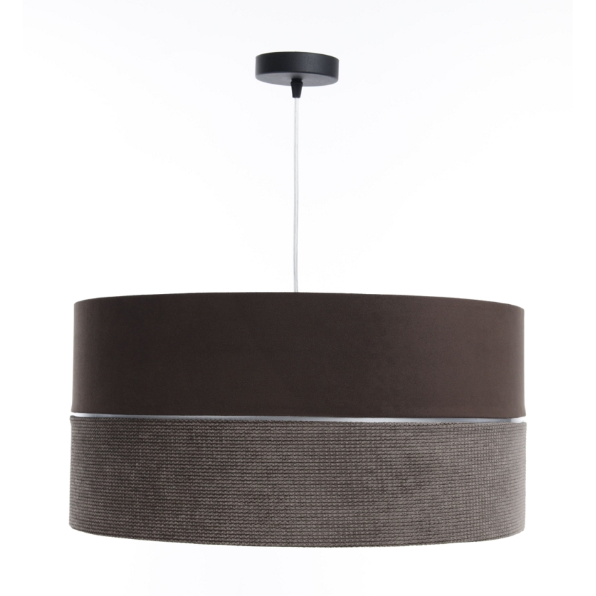 Suspension filaire TWIST 1xE27/60W/230V marron/argent