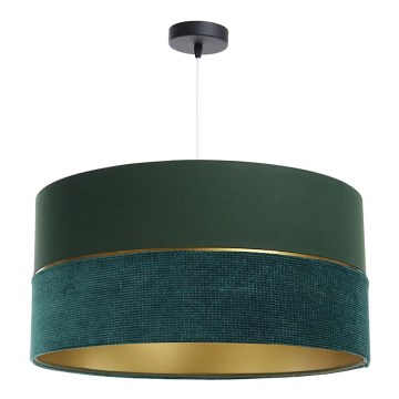 Suspension filaire TWIST 1xE27/60W/230V vert/doré