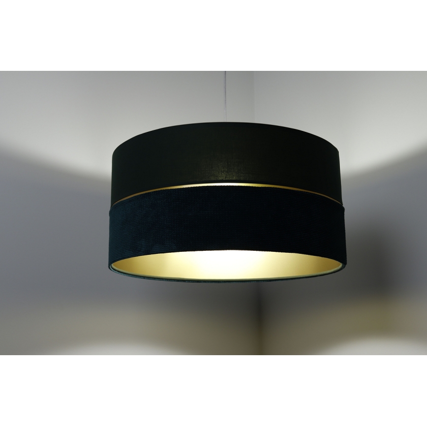 Suspension filaire TWIST 1xE27/60W/230V vert/doré