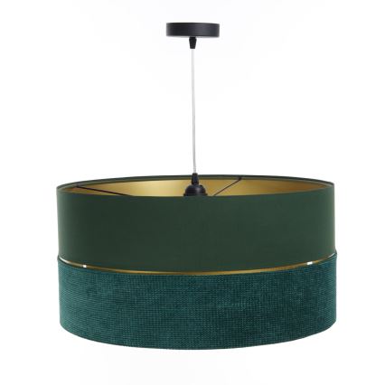 Suspension filaire TWIST 1xE27/60W/230V vert/doré