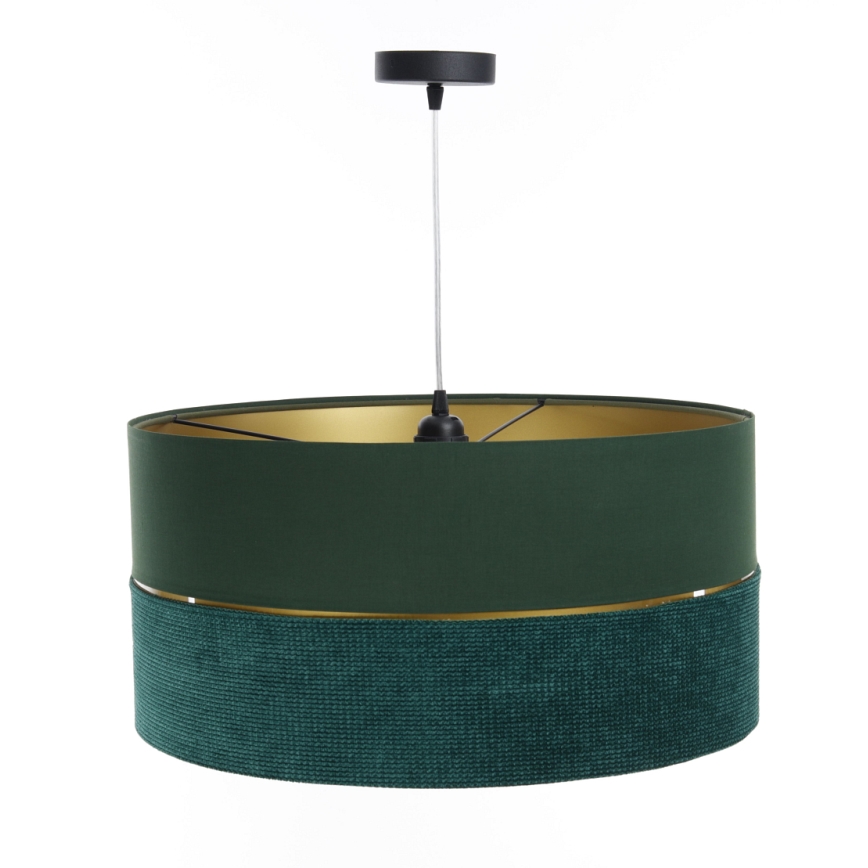 Suspension filaire TWIST 1xE27/60W/230V vert/doré
