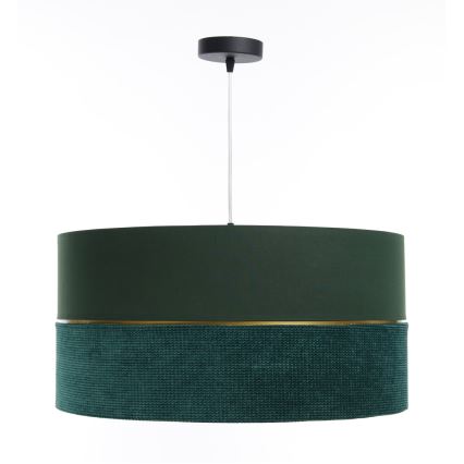 Suspension filaire TWIST 1xE27/60W/230V vert/doré