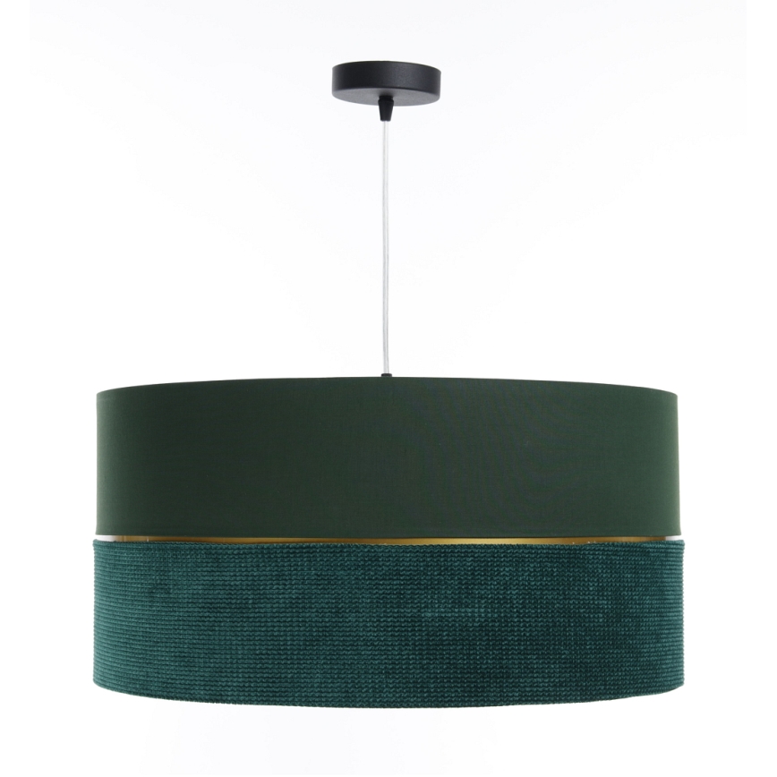Suspension filaire TWIST 1xE27/60W/230V vert/doré