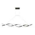 Suspension filaire TWIST LED/37W/230V 4000K 120 cm noir
