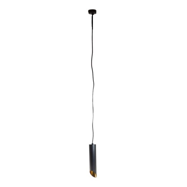 Suspension filaire VALDA 1xGU10/60W/230V 132 cm noir