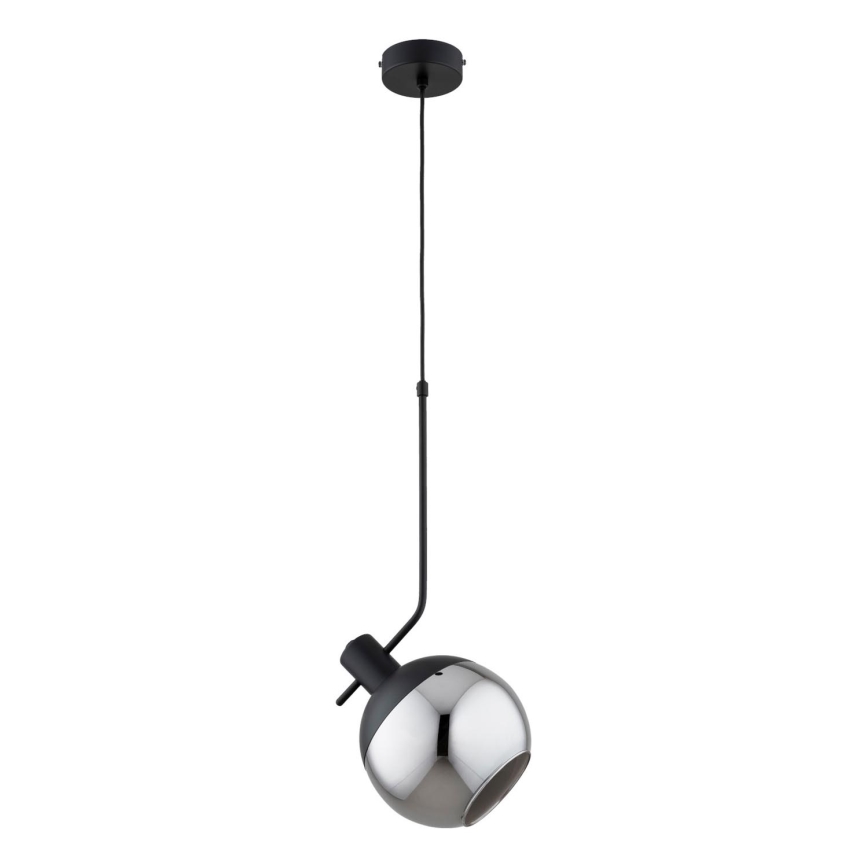 Suspension filaire VELTO 1xE27/15W/230V noir/fumé