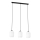 Suspension filaire VERDI 3xE27/15W/230V noir/blanc