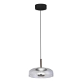 Suspension filaire VETRO LED/6W/230V d. 23 cm gris/noir