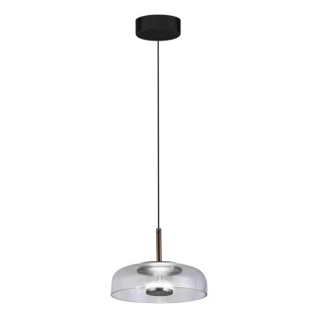 Suspension filaire VETRO LED/6W/230V d. 23 cm gris/noir