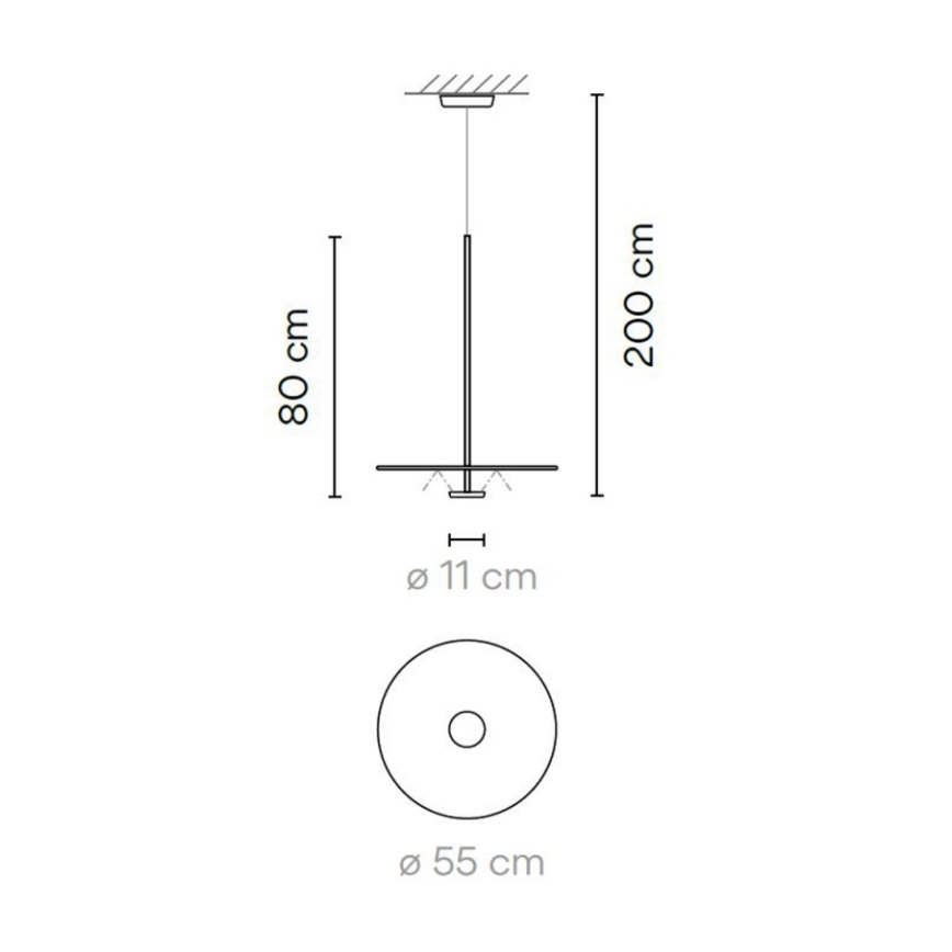 Suspension filaire VIBIA LED/13,5W/230V CRI90