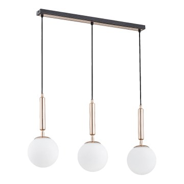 Suspension filaire VOLDA 3xE14/40W/230V laiton