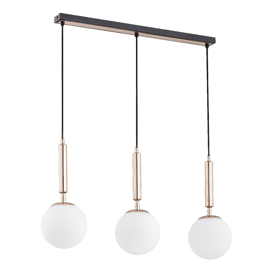 Suspension filaire VOLDA 3xE14/40W/230V laiton