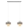 Suspension filaire VOLTA 2xE27/15W/230V gris