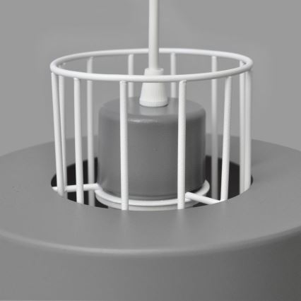 Suspension filaire VOLTA 2xE27/15W/230V gris