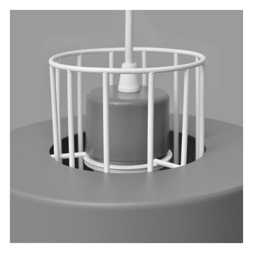 Suspension filaire VOLTA 2xE27/15W/230V gris