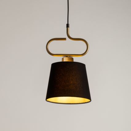 Suspension filaire VOLUTTO 1xE27/60W/230V noir/cuivre