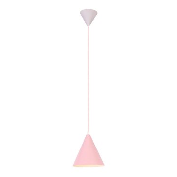 Suspension filaire VOSS 1xE27/40W/230V rose/blanc