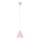Suspension filaire VOSS 1xE27/40W/230V rose/blanc