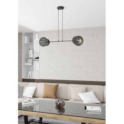 Suspension filaire XOTIC 2xE27/15W/230V noir
