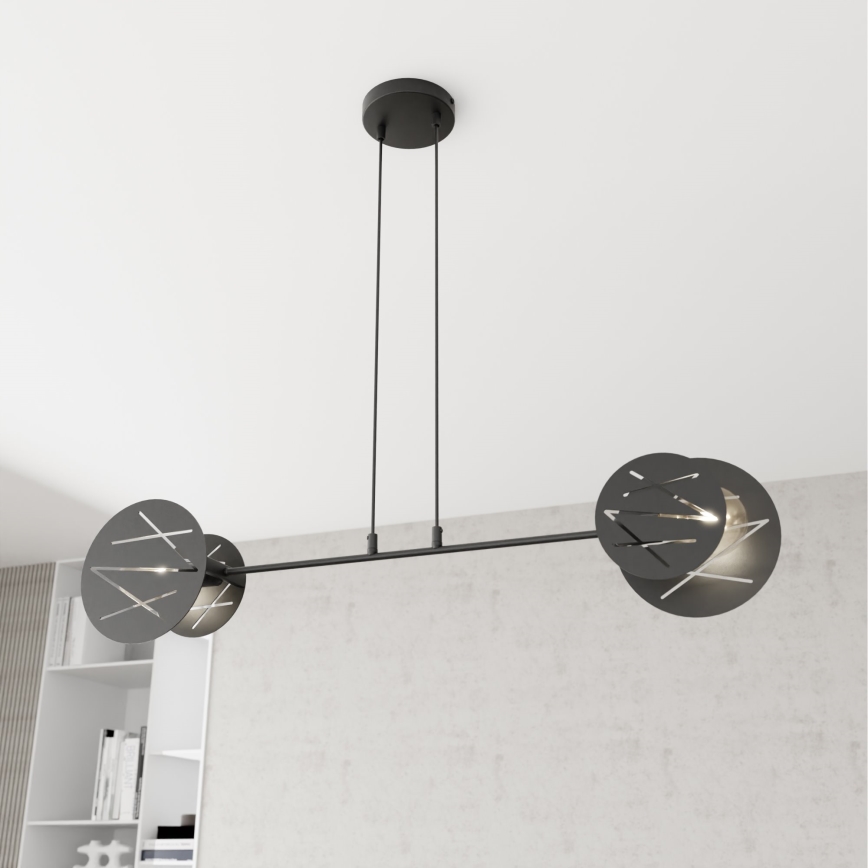 Suspension filaire XOTIC 2xE27/15W/230V noir