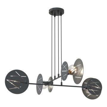 Suspension filaire XOTIC 4xE27/15W/230V noir