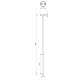 Suspension filaire YORU 1xG9/8W/230V 30 cm laiton