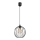 Suspension filaire ZOYA 1xE27/60W/230V noire