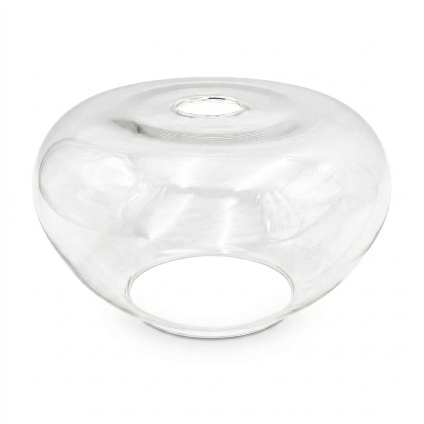 Suspension FLO sur câble 1xE27/15W/230V, chrome brillant / transparent