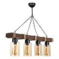 Suspension JASMIN 4xE27/40W/230V marron/beige