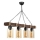 Suspension JASMIN 4xE27/40W/230V marron/beige
