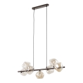 Suspension LAVA sur câble 7xG9/8W/230V bronze/beige fumé