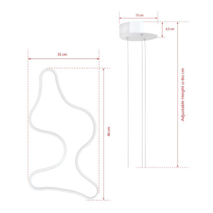 Suspension LED ARTISAN LED/36W/230V 4000K blanche