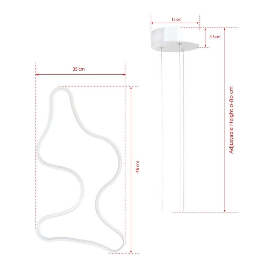 Suspension LED ARTISAN LED/36W/230V 4000K blanche