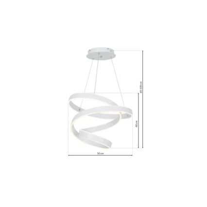 Suspension LED avec fil ANDROMEDA LED/45W/230V