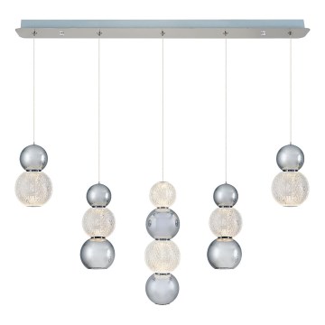 Suspension LED CREMONA LED/27W/230V 3000K chrome mat