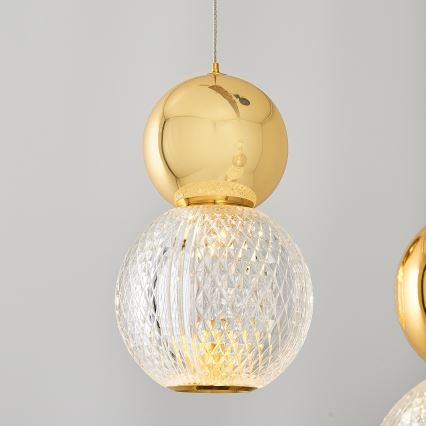 Suspension LED CREMONA LED/27W/230V 3000K doré