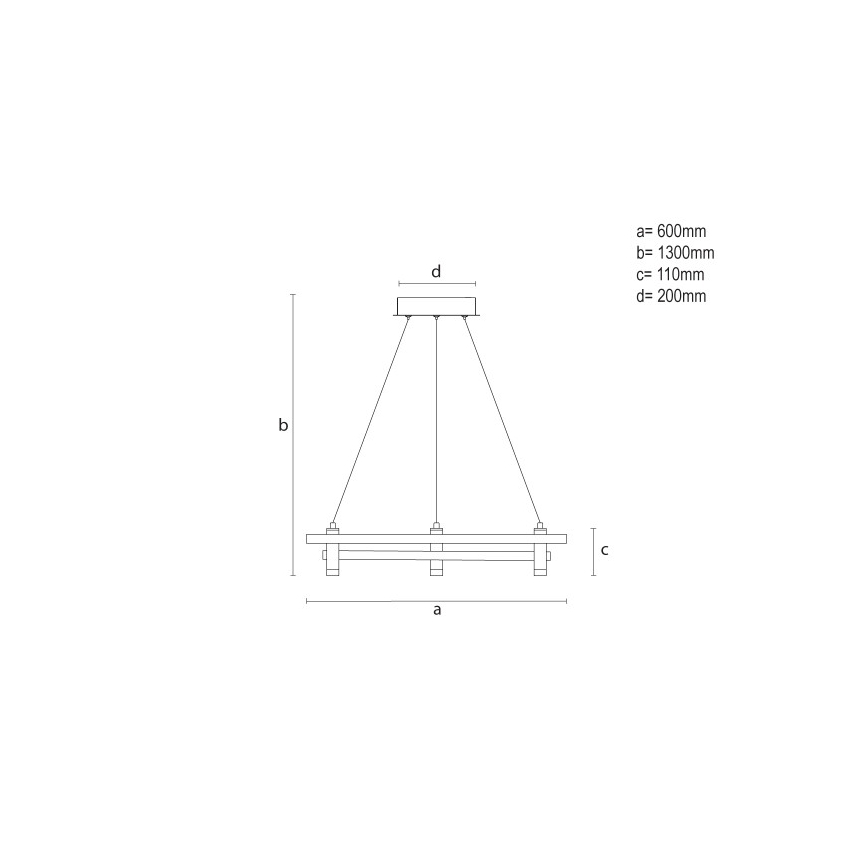 Suspension LED dimmable sur câble LED/100W/230V 3000-6500K Ø 60 cm + télécommande