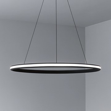 Suspension LED dimmable sur câble, 55W/230V, 3000-6500K, Ø 60 cm + télécommande incluse