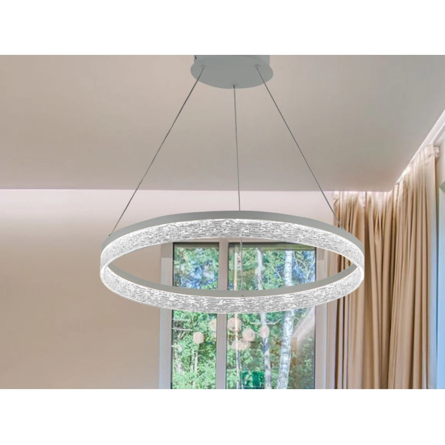 Suspension LED dimmable sur câble ALIANZ LED/45W/230V 3000-6000K Ø 60 cm + télécommande