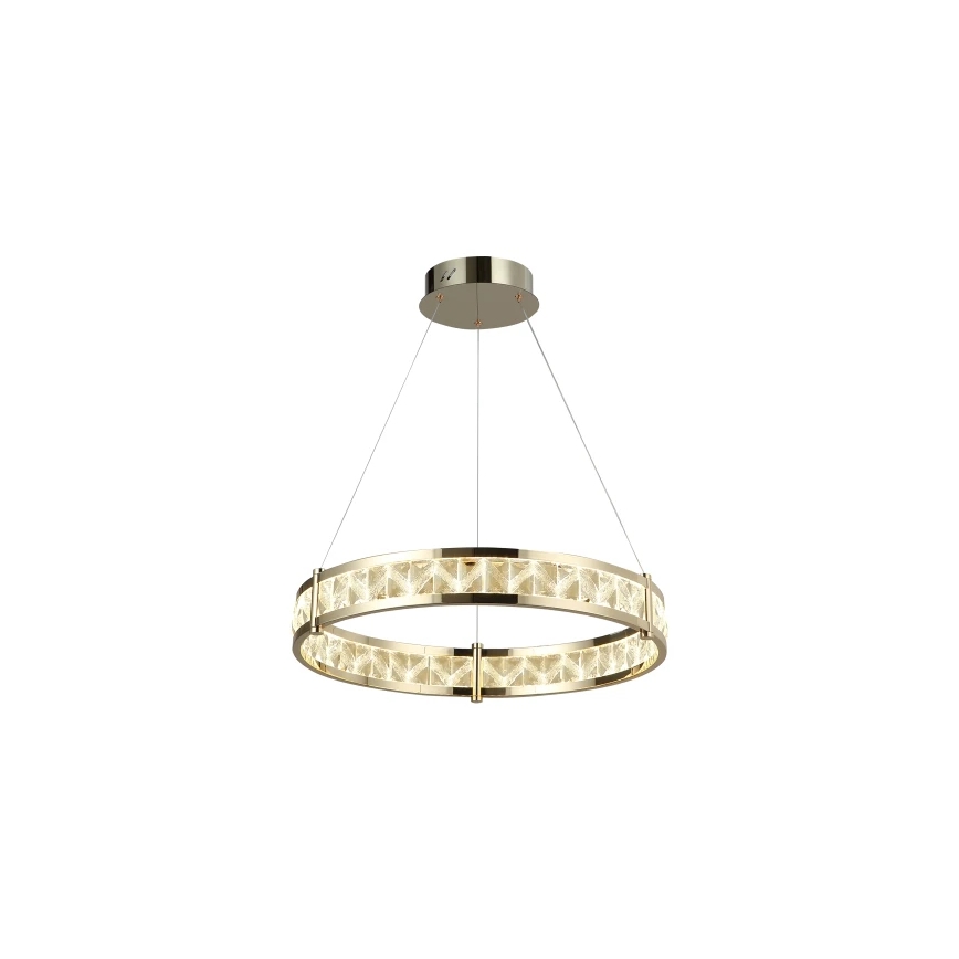 Lustre en cristal LED dimmable suspendu sur câble ENRIQUE LED/55W//230V 3000-6000K Ø 80 cm + télécommande