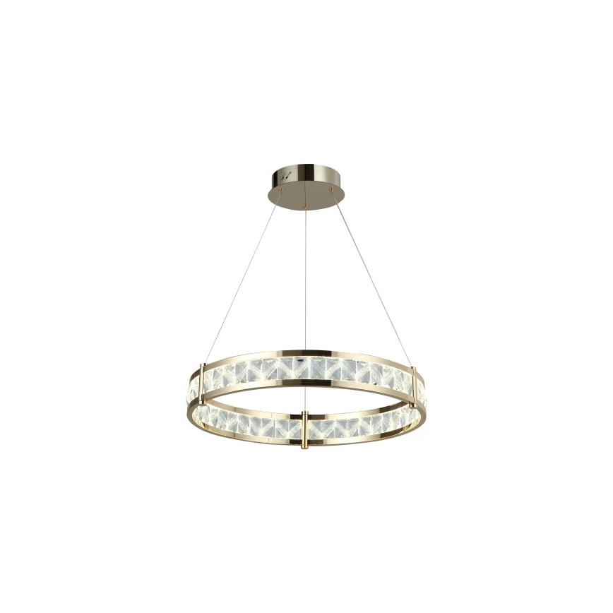 Lustre en cristal LED dimmable suspendu sur câble ENRIQUE LED/55W//230V 3000-6000K Ø 80 cm + télécommande