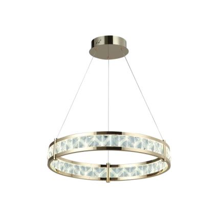 Lustre en cristal LED dimmable suspendu sur câble ENRIQUE LED/55W//230V 3000-6000K Ø 80 cm + télécommande