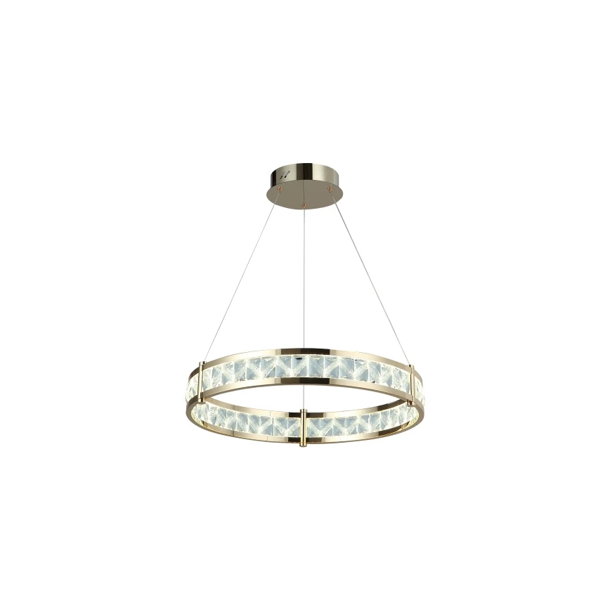 Lustre en cristal LED dimmable suspendu sur câble ENRIQUE LED/55W//230V 3000-6000K Ø 80 cm + télécommande