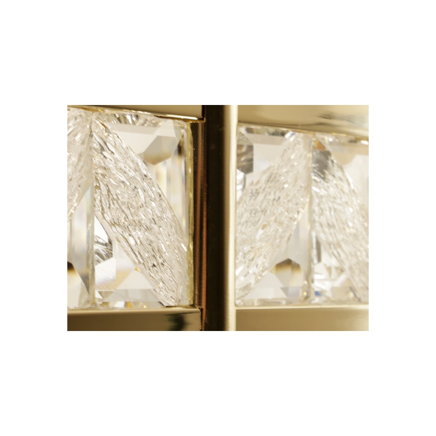Lustre en cristal LED dimmable suspendu sur câble ENRIQUE LED/55W//230V 3000-6000K Ø 80 cm + télécommande