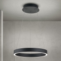 Suspension LED dimmable sur câble KOLK LED/40W/230V 2700/3000/4000K Ø 40 cm noire