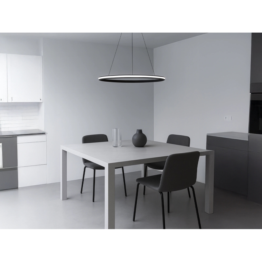 Suspension LED dimmable sur câble, 55W/230V, 3000-6500K, Ø 60 cm + télécommande incluse