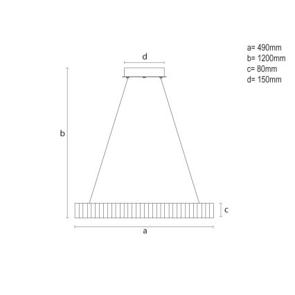 Suspension LED dimmable sur câble LED/75W/230V 3000-6500K Ø 49 cm + télécommande